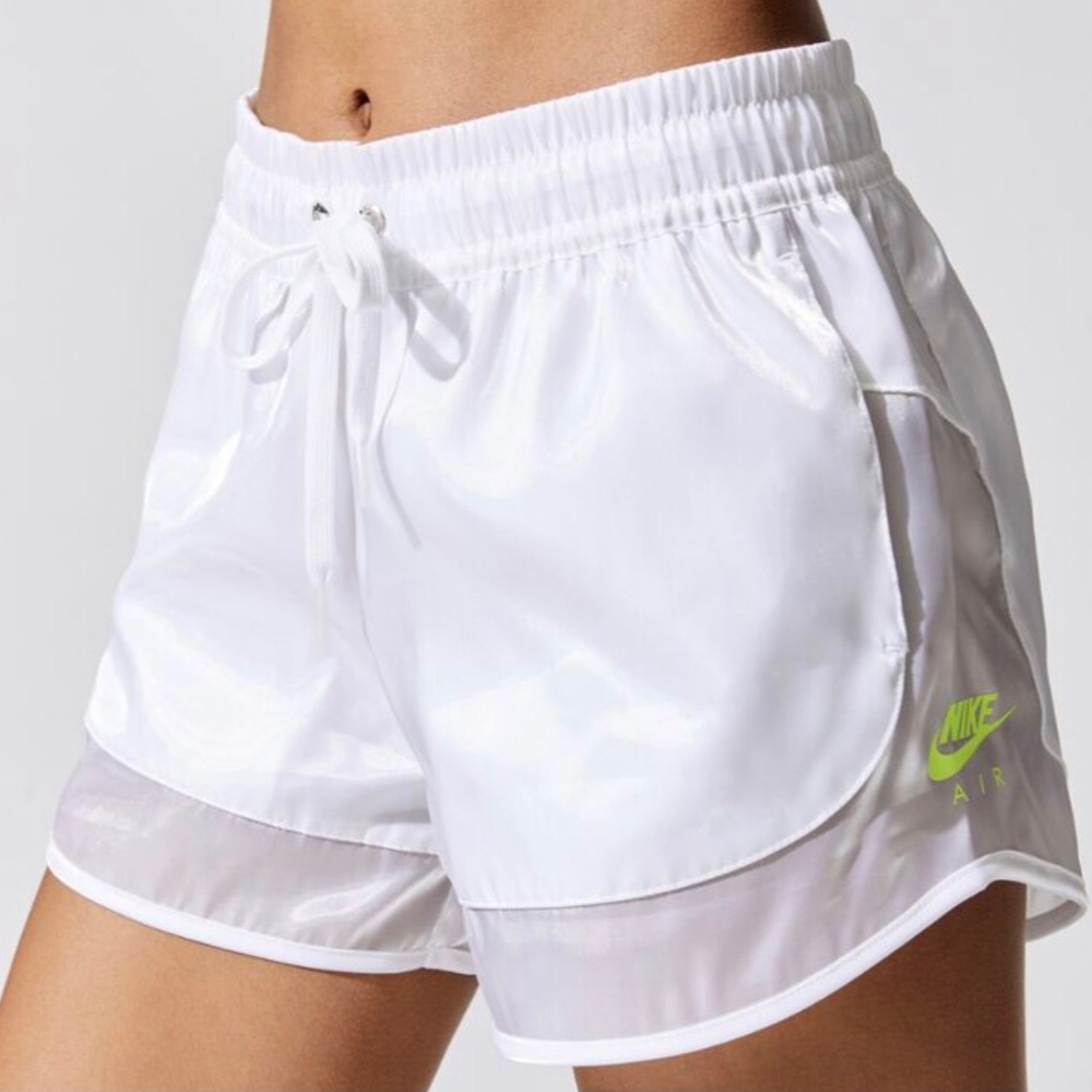 Nike Sportswear Air Sheen White Drawstring Shorts